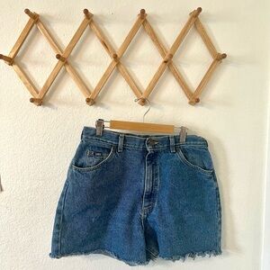 High waisted Lee cut off shorts